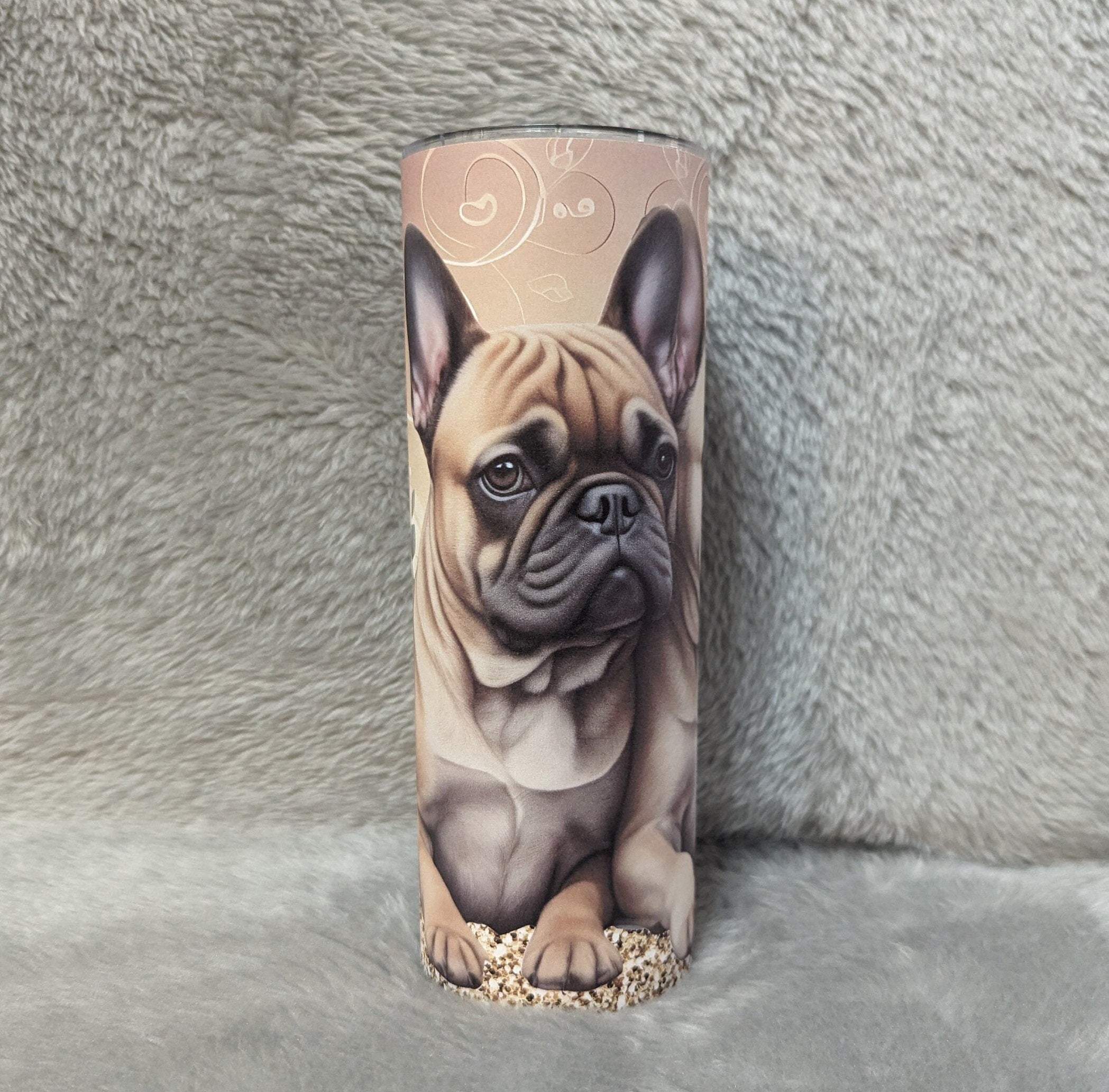 French Bulldog Tumbler That Can Be Personalized Includes A Straw, Dog Gifts, Dog Lover Tumbler, Dog Lover Gift, Hot Or Cold Drinks