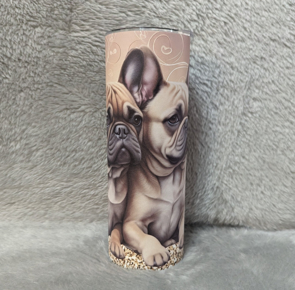 French Bulldog Tumbler That Can Be Personalized Includes A Straw, Dog Gifts, Dog Lover Tumbler, Dog Lover Gift, Hot Or Cold Drinks