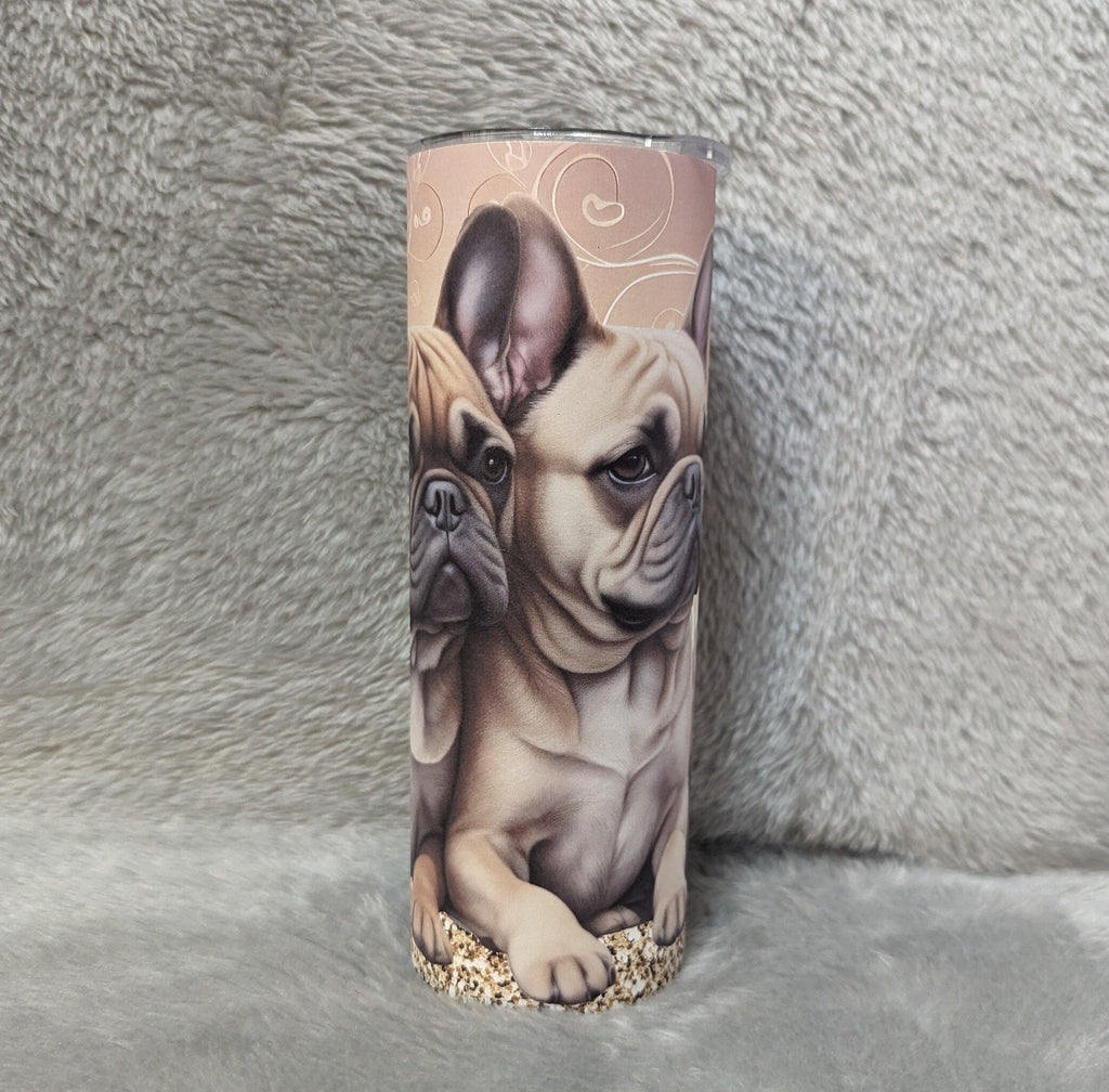 French Bulldog Tumbler That Can Be Personalized Includes A Straw, Dog Gifts, Dog Lover Tumbler, Dog Lover Gift, Hot Or Cold Drinks