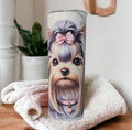 Yorkshire Terrier Dog Tumbler That Can Be Personalized Includes A Straw, Dog Cup With Name, Dog Lover Gift, Hot Or Cold Drinks