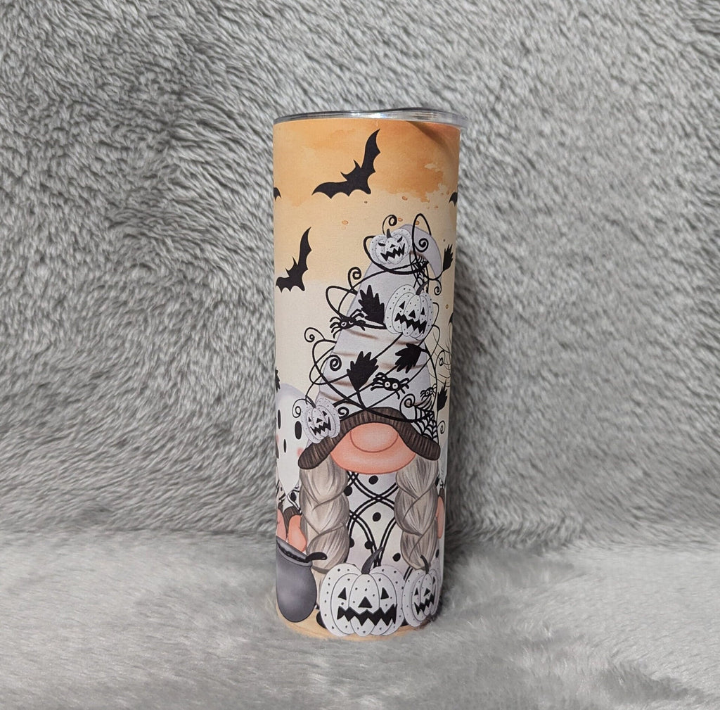 Cute Halloween Gnome Tumbler Can Be Personalized, Gnome Cup With Name, Halloween Cup, Personalized Gnome tumbler, Halloween Party Gift