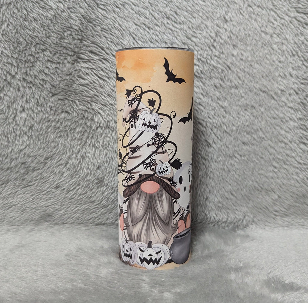 Cute Halloween Gnome Tumbler Can Be Personalized, Gnome Cup With Name, Halloween Cup, Personalized Gnome tumbler, Halloween Party Gift