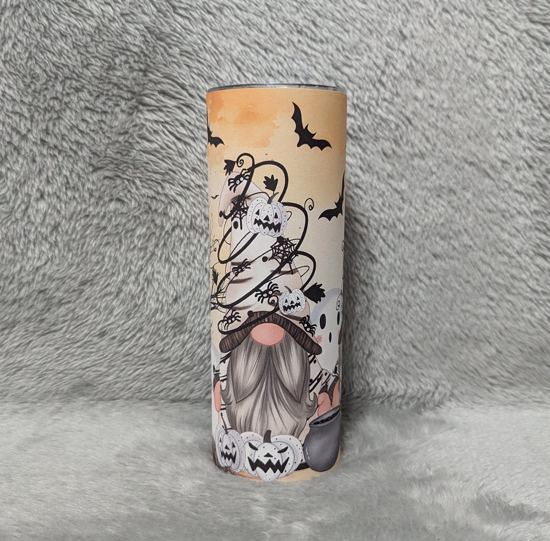 Cute Halloween Gnome Tumbler Can Be Personalized, Gnome Cup With Name, Halloween Cup, Personalized Gnome tumbler, Halloween Party Gift