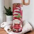 Christmas Candy Canes Cocoa and Cuddles Gnome Tumbler, Christmas Gnome Cup, Christmas Gnome Tumbler, Winter Tumbler, Christmas Gnome