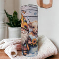 Gnome With Highland Cow Tumbler Can Be Personalized, Includes A Reusable Straw, 20oz Tumbler, Gnome Lover Gift, For Home Work Or On The Go
