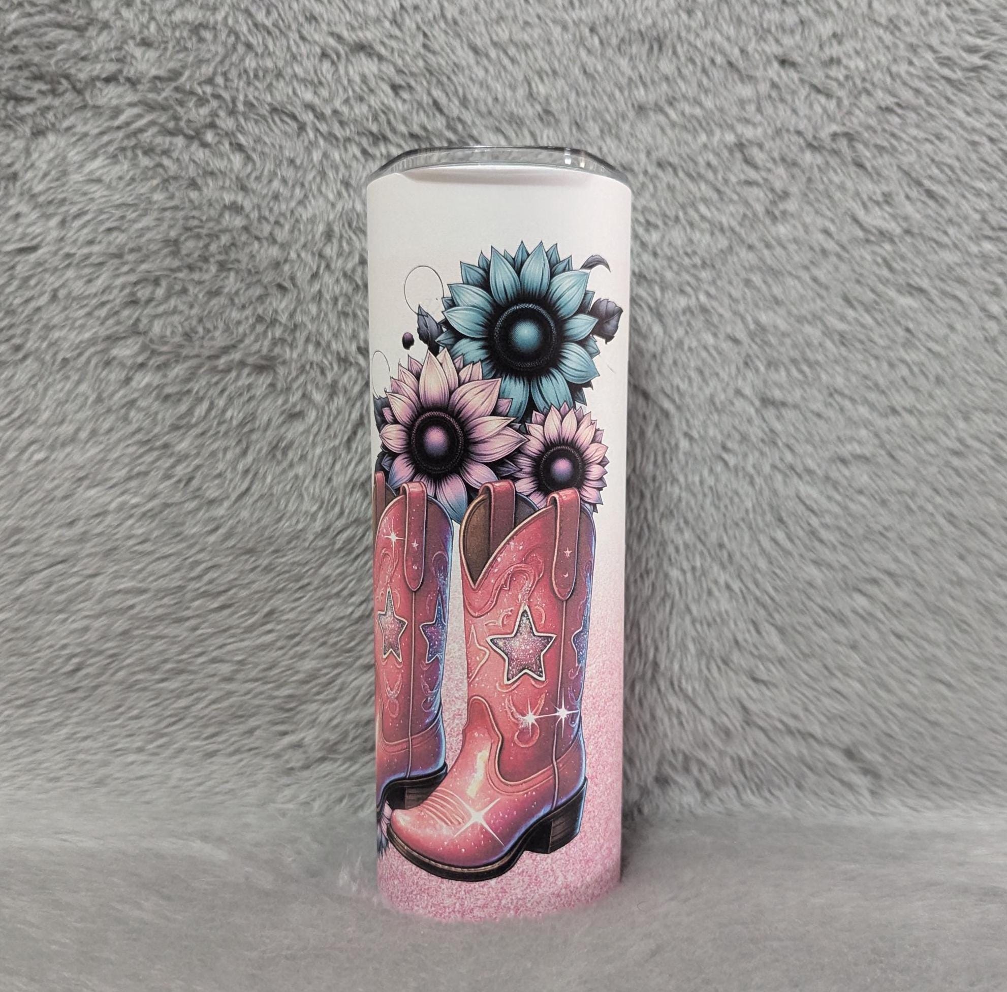 Country Girl Tumbler, Forget The Glass Slipper This Princess Wears Boots Tumbler, Cowgirl Boots Tumbler Gift For Her, Cup With Name