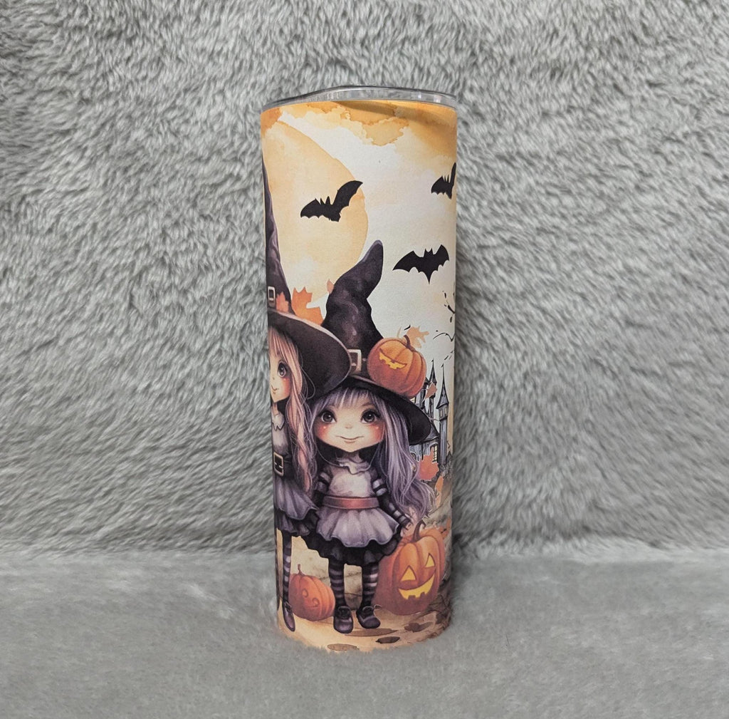 Halloween Witches Tumbler 20oz With Reusable Straw, Can Be Personalized
