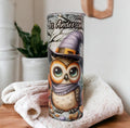 Cute Halloween Owl Tumbler Can Be Personalized, Halloween Gift, 20oz Tumbler With Straw, Halloween Party Gift, Hot Or Cold Drinks