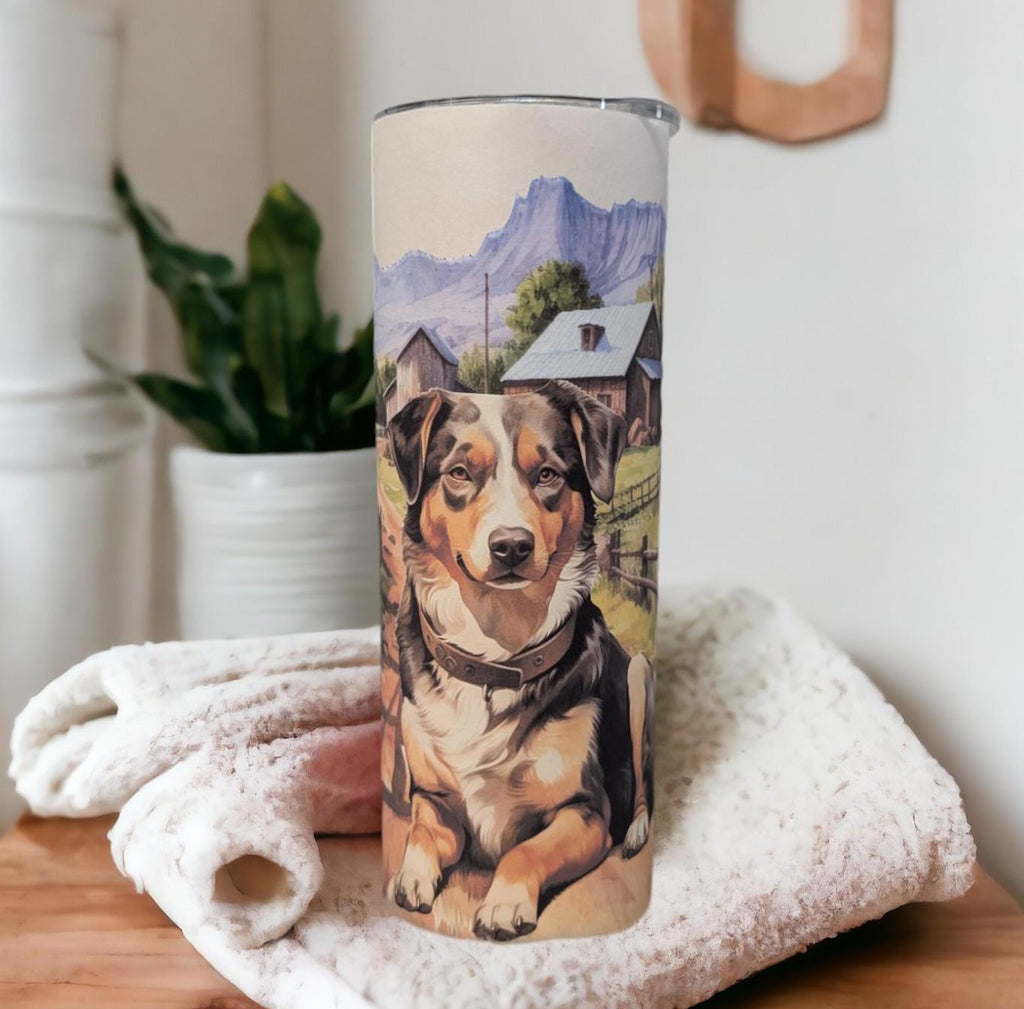 Australian Shepherd 20oz Tumbler Can Be Personalized, Dog Tumbler, Dog Cup, Australian Shephard Cup, Dog Lover Tumbler, Dog Lover Gift