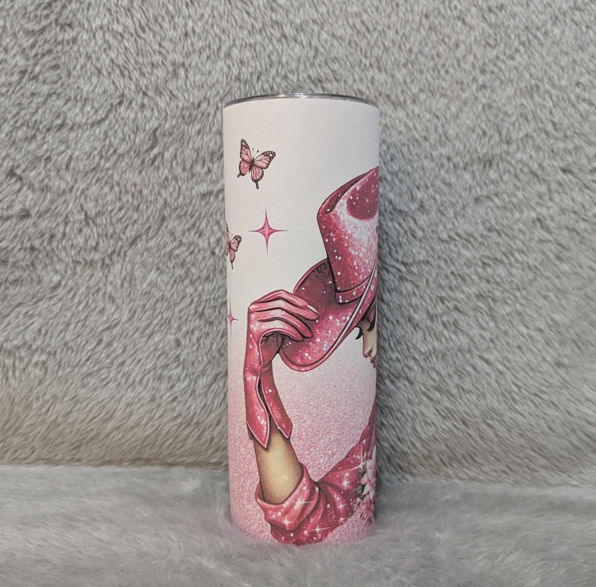 Cowgirl Tumbler Can Be Personalized, Includes A Reusable Straw, Gift For A Cowgirl, 20oz Tumbler For Hot Or Cold Drinks