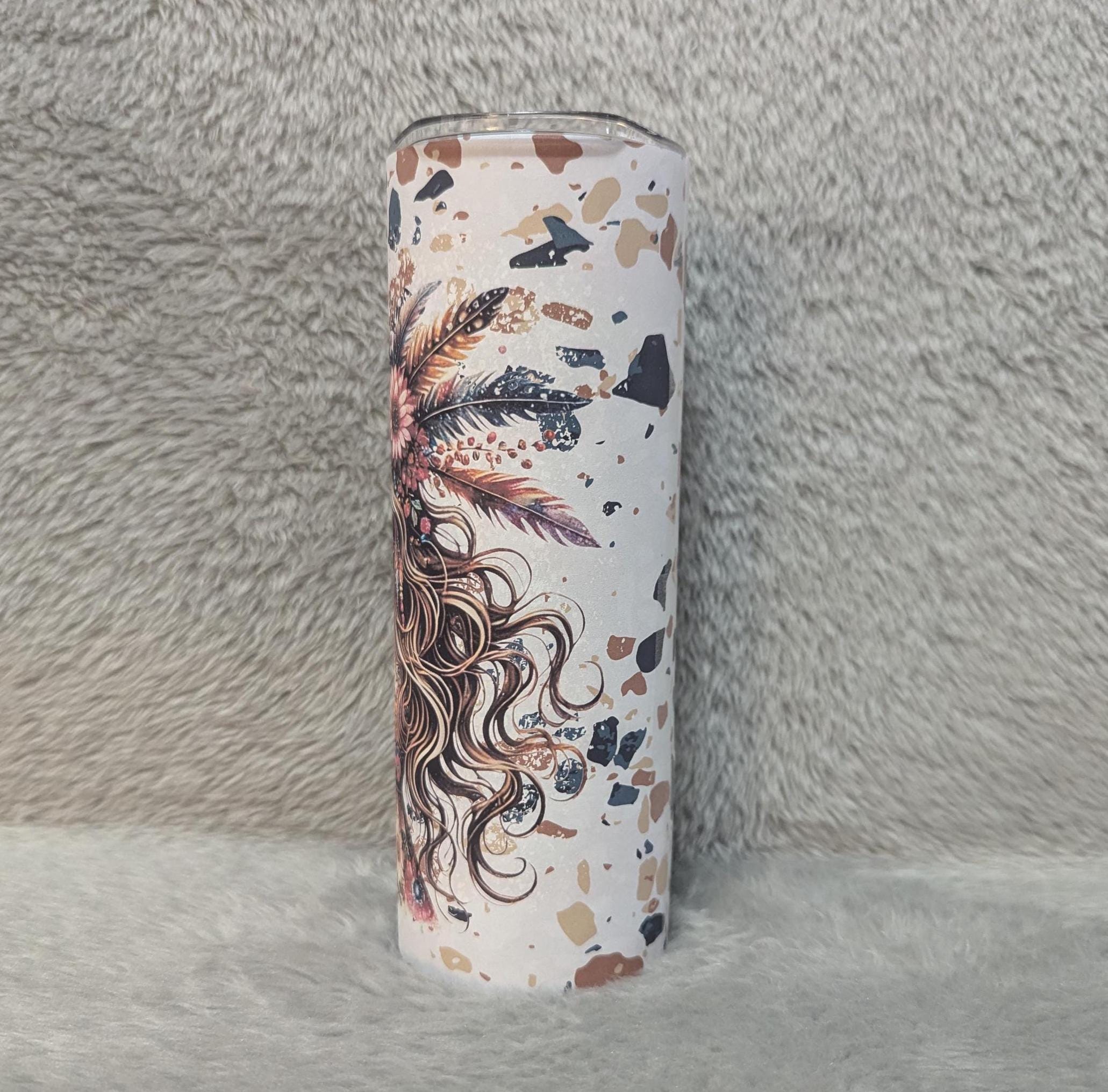 Nordic Girl Tumbler Can Be Personalized, 20oz Tumbler For Everyday Use - Hot Or Cold Drinks, Includes A Reusable Straw