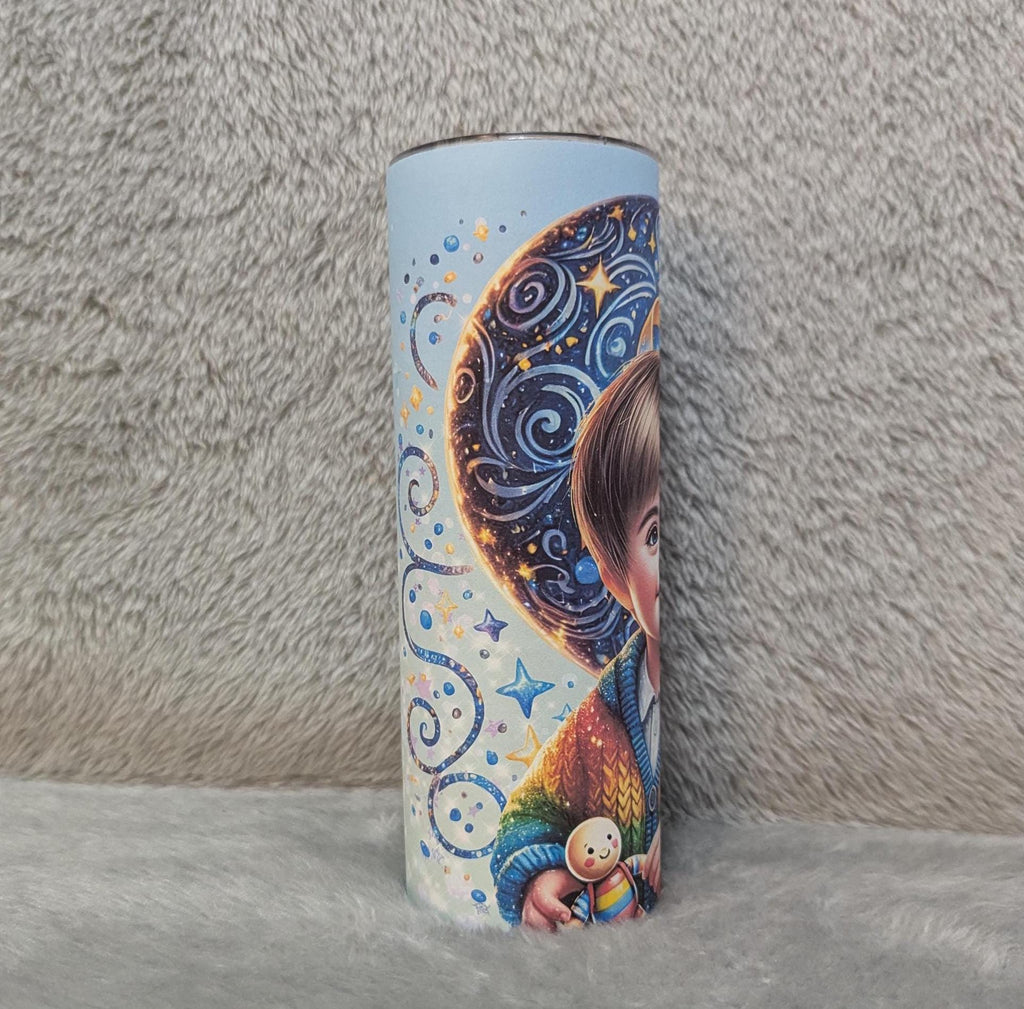 Down Syndrome Awareness Boy Tumbler Can Be Personalized, 20oz Tumbler With Lid and Straw, Home Or On The Go, Hot Or Cold Drinks