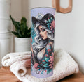 Boho Floral Girl Tumbler Can Be Personalized, Sunflower Girl Tumbler, For Everyday Use - Hot Or Cold Drinks, 20oz Tumbler Gift For Her
