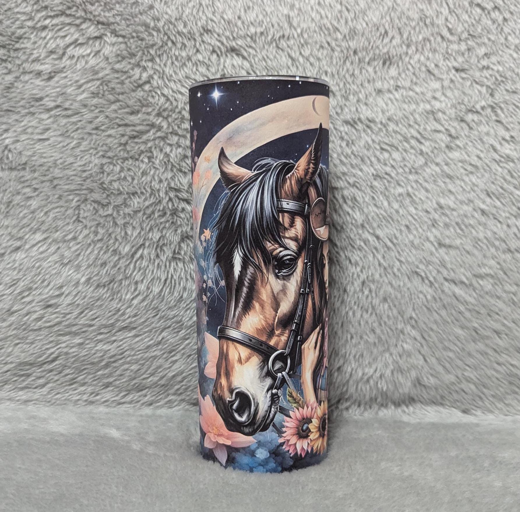 Cowgirl Tumbler with Her and Her Horse Can Be Personalized - Perfect Gift for Horse Lovers,  Cup With Name, Horse Lover Gift For Her