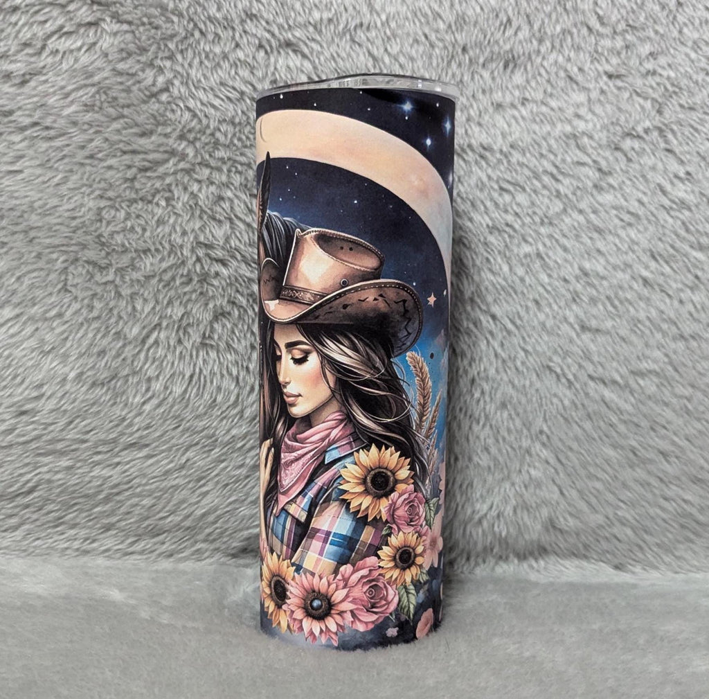 Cowgirl Tumbler with Her and Her Horse Can Be Personalized - Perfect Gift for Horse Lovers,  Cup With Name, Horse Lover Gift For Her