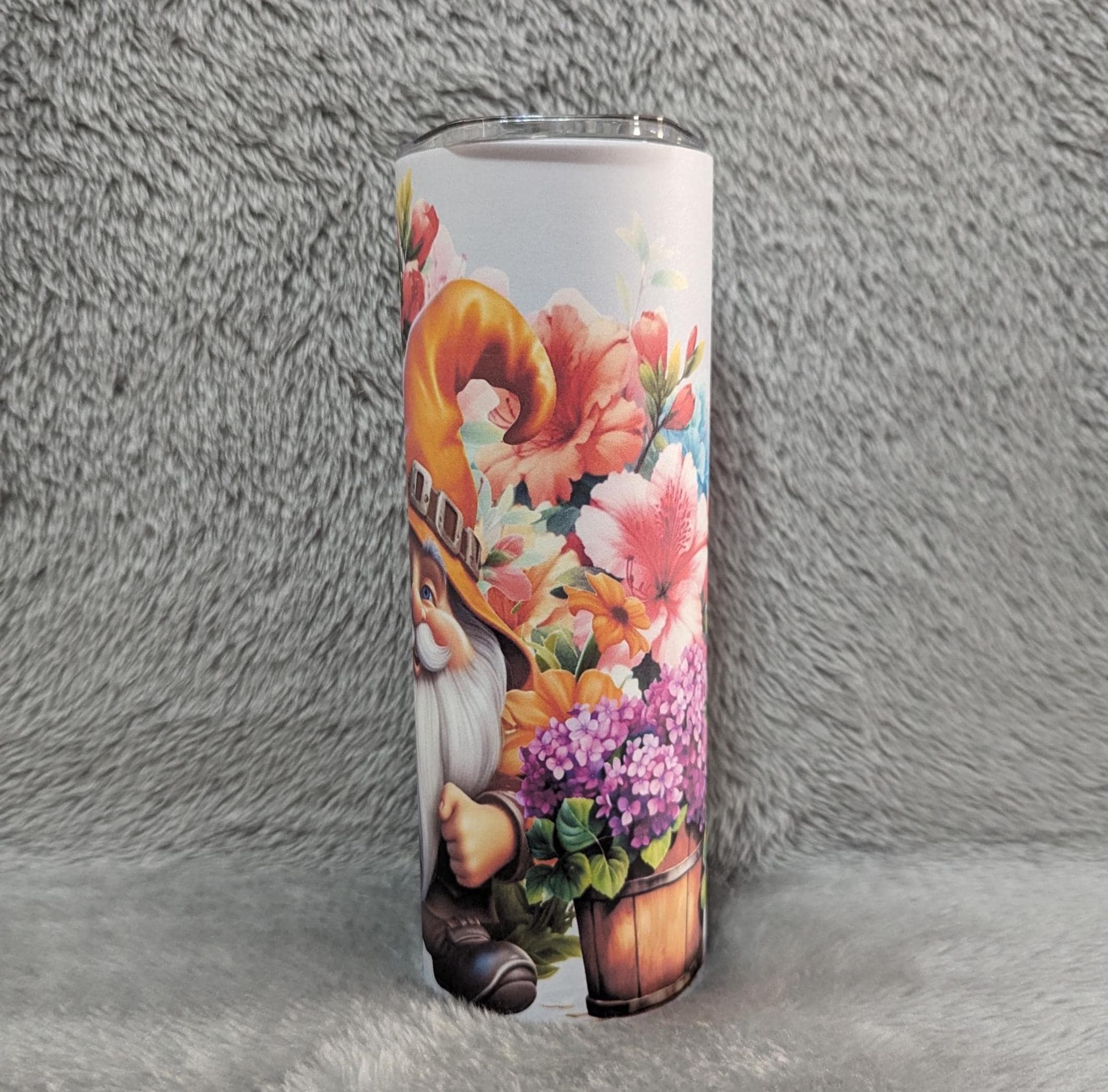 Garden Gnome Tumbler with Reusable Straw - Can be Personalized, Perfect for home or on the go, Gnome Tumbler, Gnome Cup, Gnome Lover Gift
