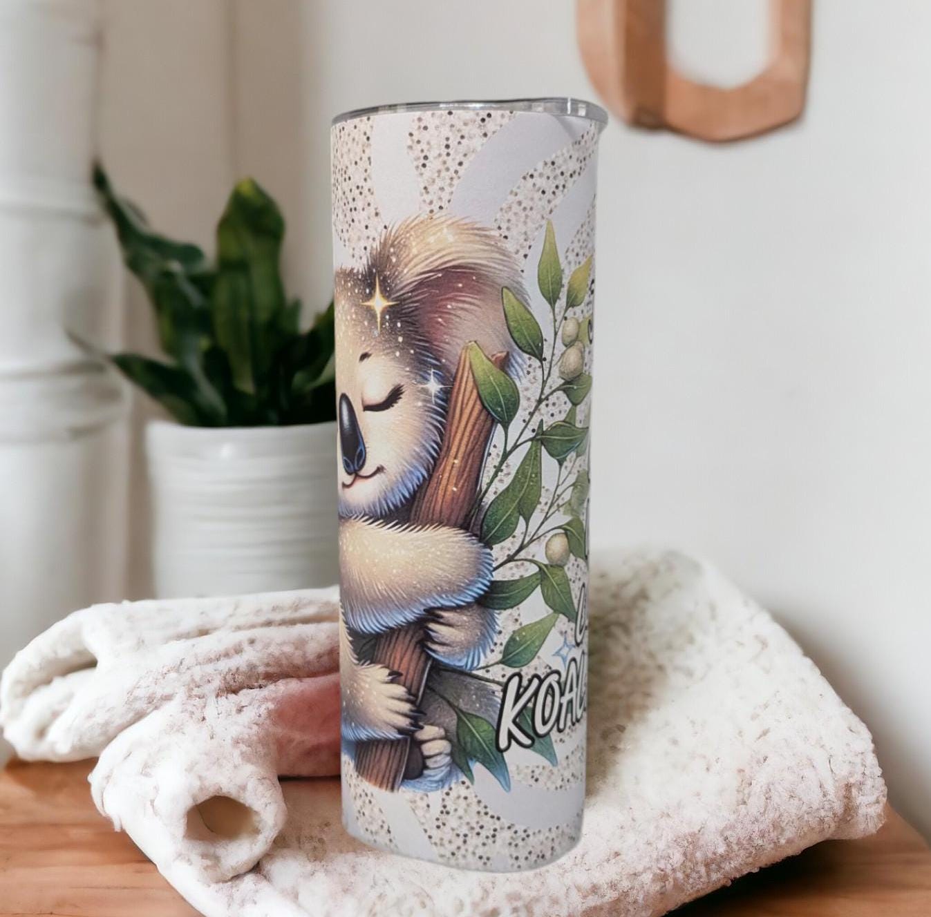 Just A Girl Who Loves Koala Bears Tumbler Can Be Personalized, Koala Bear Cup, Koala Bear Gift, Great For Everyday Use - Hot Or Clod Dinks