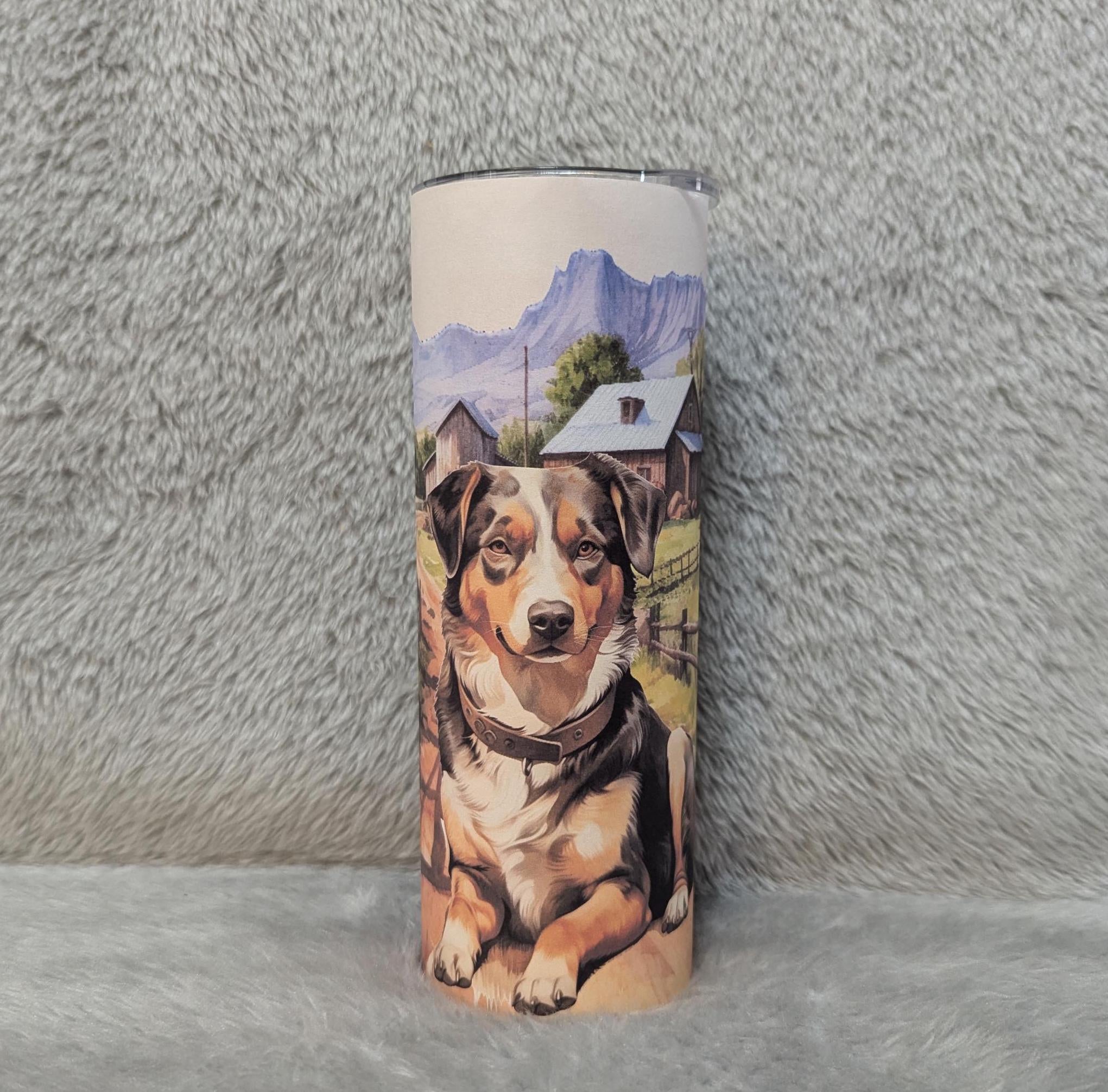 Australian Shepherd 20oz Tumbler Can Be Personalized, Dog Tumbler, Dog Cup, Australian Shephard Cup, Dog Lover Tumbler, Dog Lover Gift