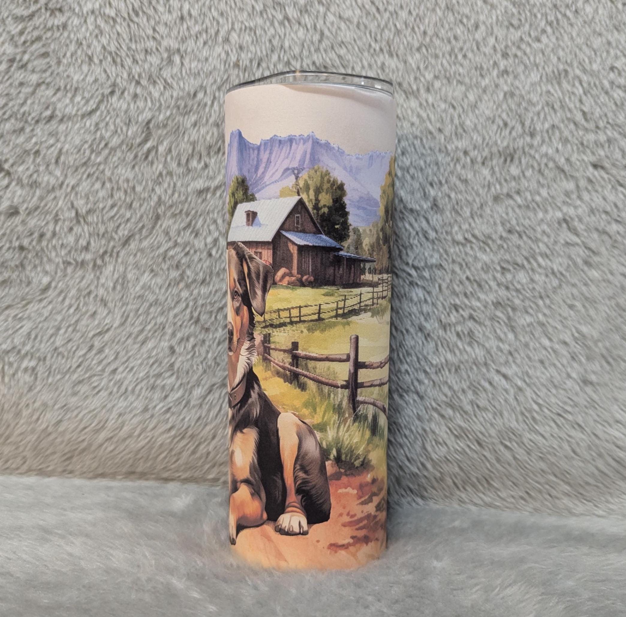 Australian Shepherd 20oz Tumbler Can Be Personalized, Dog Tumbler, Dog Cup, Australian Shephard Cup, Dog Lover Tumbler, Dog Lover Gift