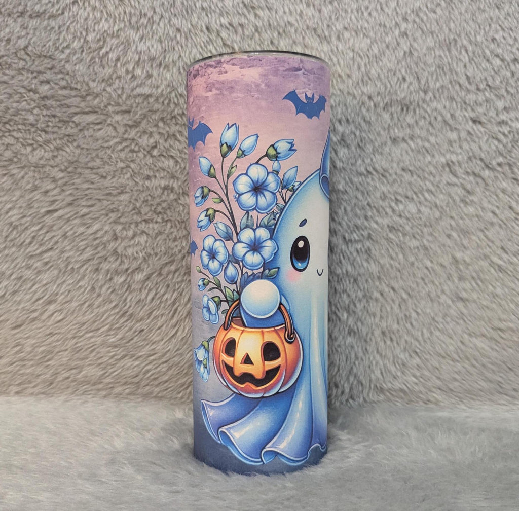 Cute Ghost Tumbler Can Be Personalized, Halloween Cup, Ghosts Cup, Fun Halloween Gift, 20oz Tumbler With Straw, Halloween Party Gift For Her