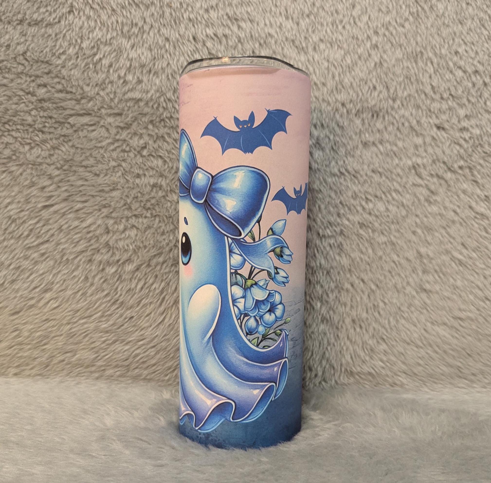 Cute Ghost Tumbler Can Be Personalized, Halloween Cup, Ghosts Cup, Fun Halloween Gift, 20oz Tumbler With Straw, Halloween Party Gift For Her