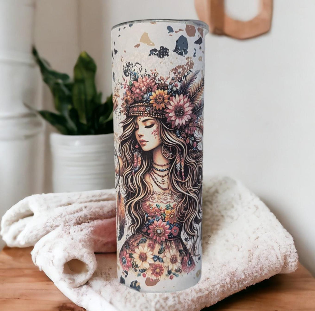 Nordic Girl Tumbler Can Be Personalized, 20oz Tumbler For Everyday Use - Hot Or Cold Drinks, Includes A Reusable Straw