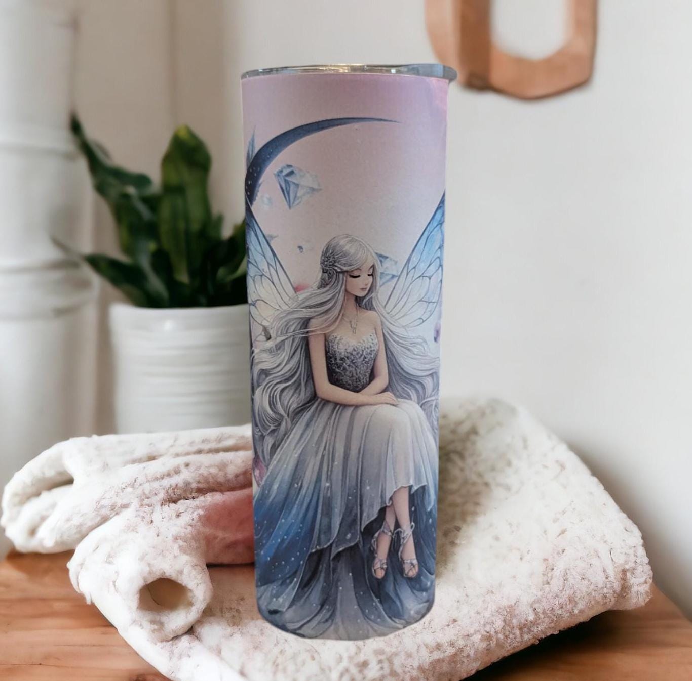 Fairy Tumbler Can Be Personalized, Fairy Cup With Name, Fairy lover Gift, Tumbler With Straw, Fairy Party Gift