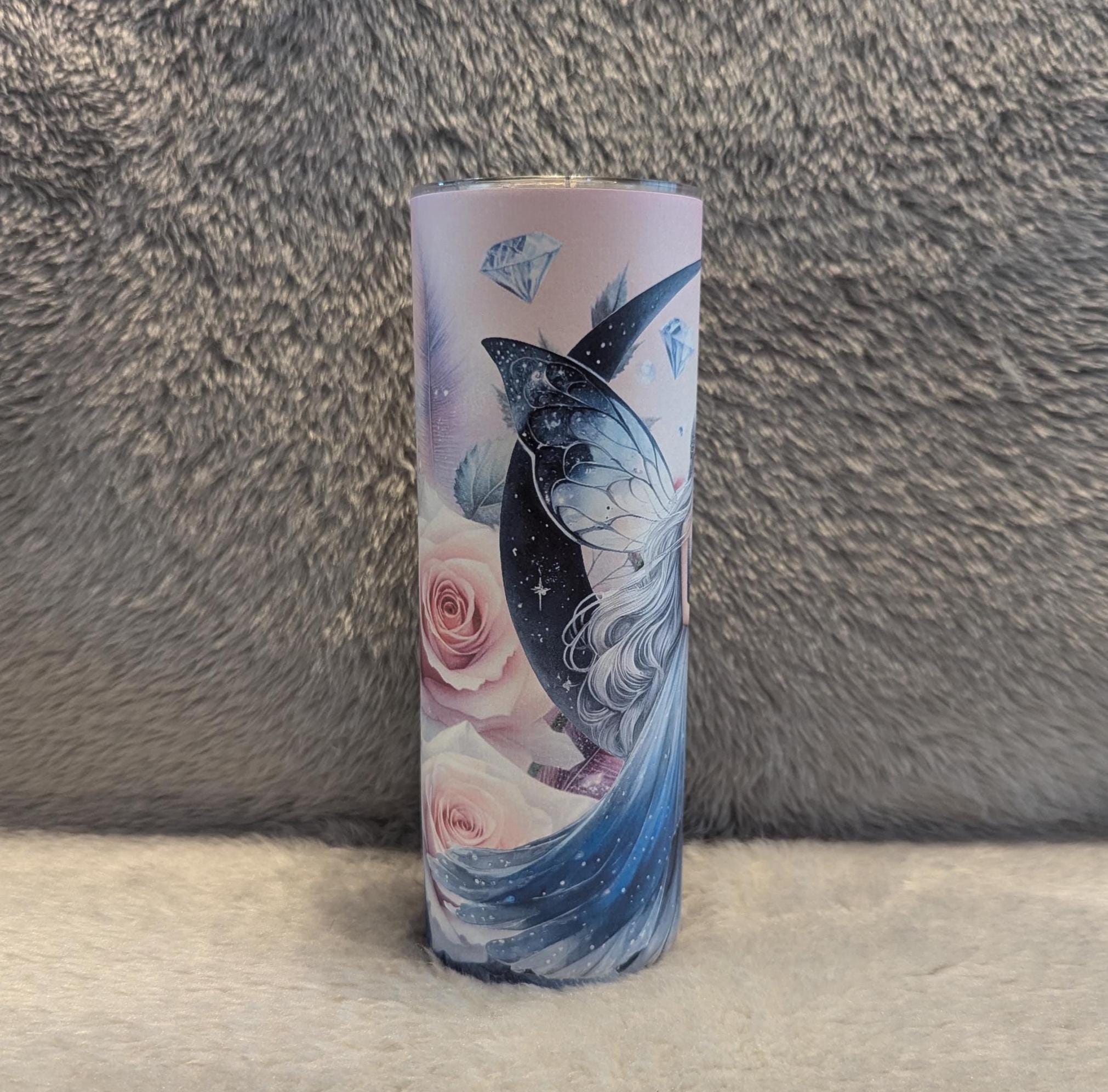Fairy Tumbler Can Be Personalized, Fairy Cup With Name, Fairy lover Gift, Tumbler With Straw, Fairy Party Gift