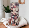 Fall Highland Cow 20oz Tumbler Can Be Personalized, Great For Hot Or Cold Drinks - Home Or On The Go, Highland Cow Tumbler With Straw
