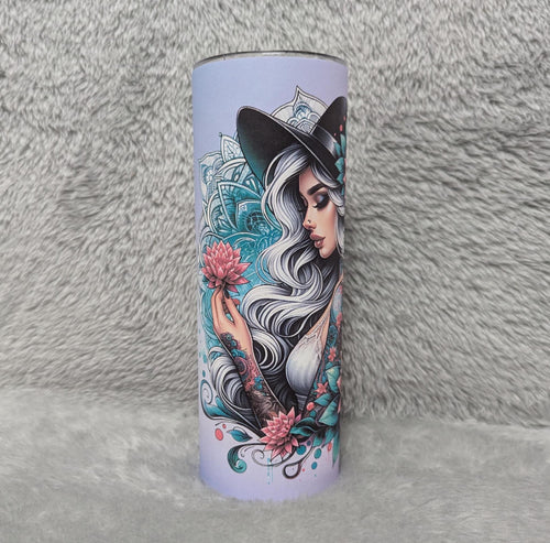 Boho Floral Girl Tumbler Can Be Personalized, Sunflower Girl Tumbler, For Everyday Use - Hot Or Cold Drinks, 20oz Tumbler Gift For Her