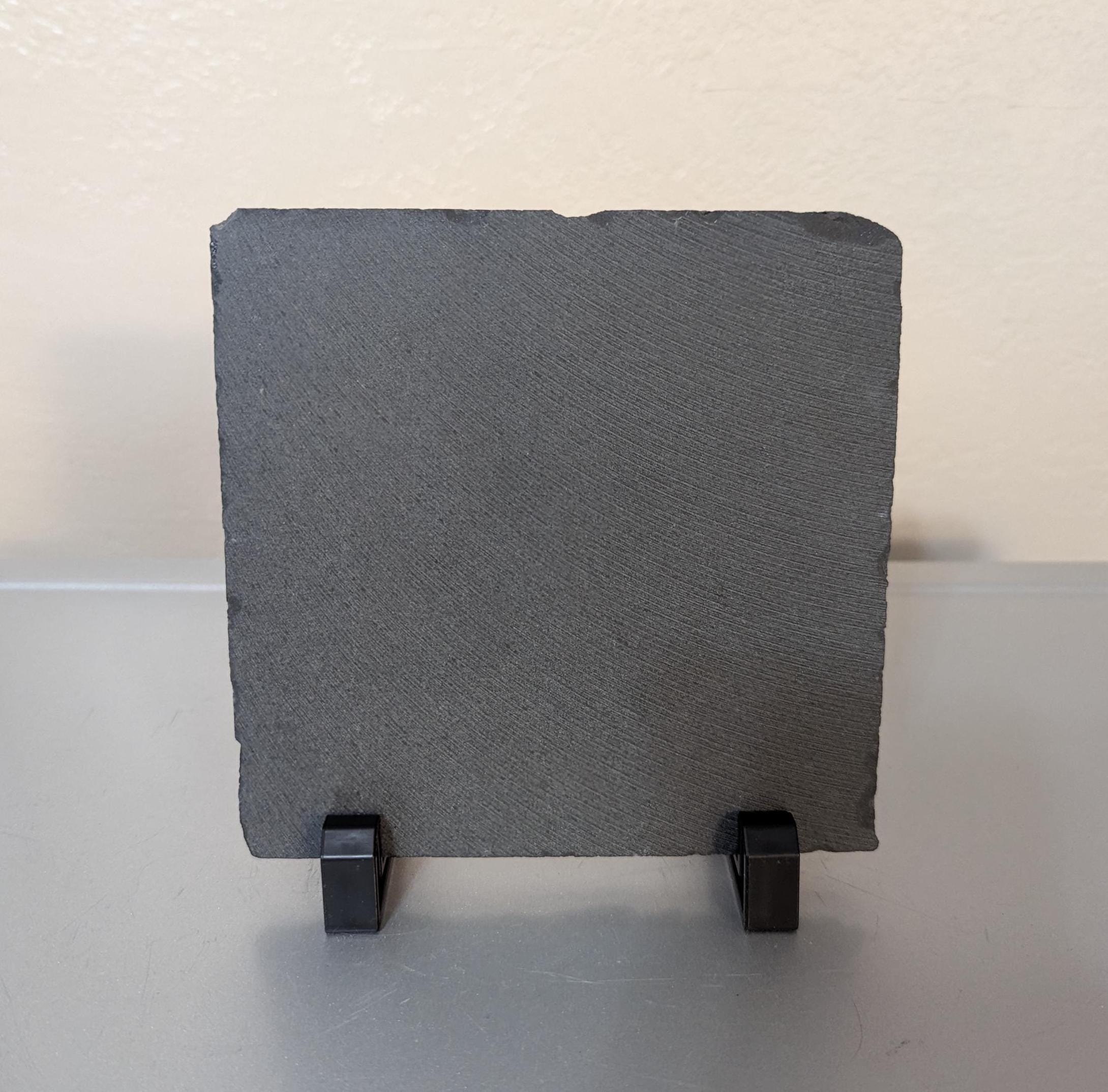 Highland Cow Calf Slate Picture With Display Legs