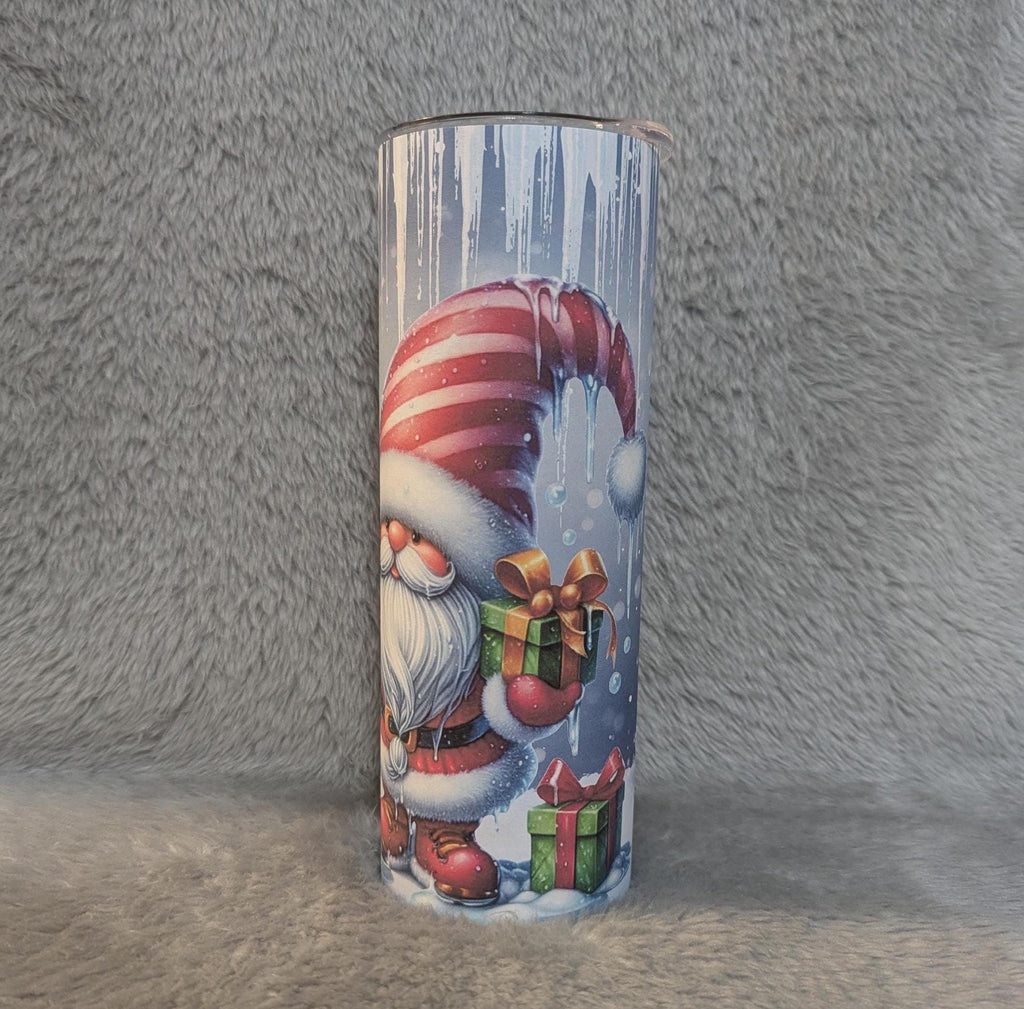 Christmas Gnome Tumbler Can Be Personalized, Gnome Cup With Name, Christmas Winter Gnomes, Gnome Lover Gift