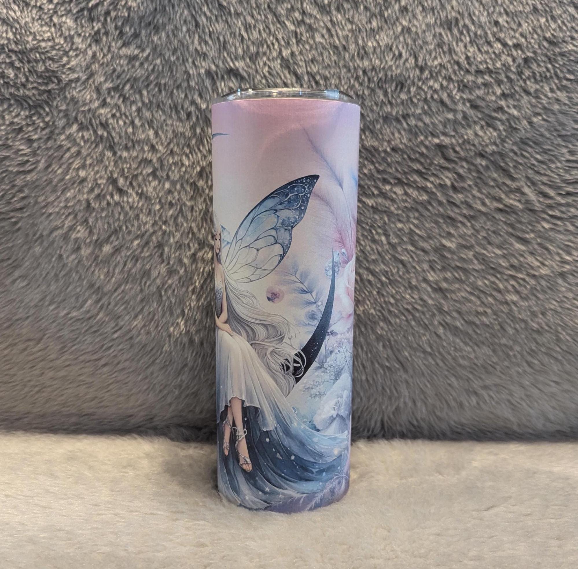 Fairy Tumbler Can Be Personalized, Fairy Cup With Name, Fairy lover Gift, Tumbler With Straw, Fairy Party Gift