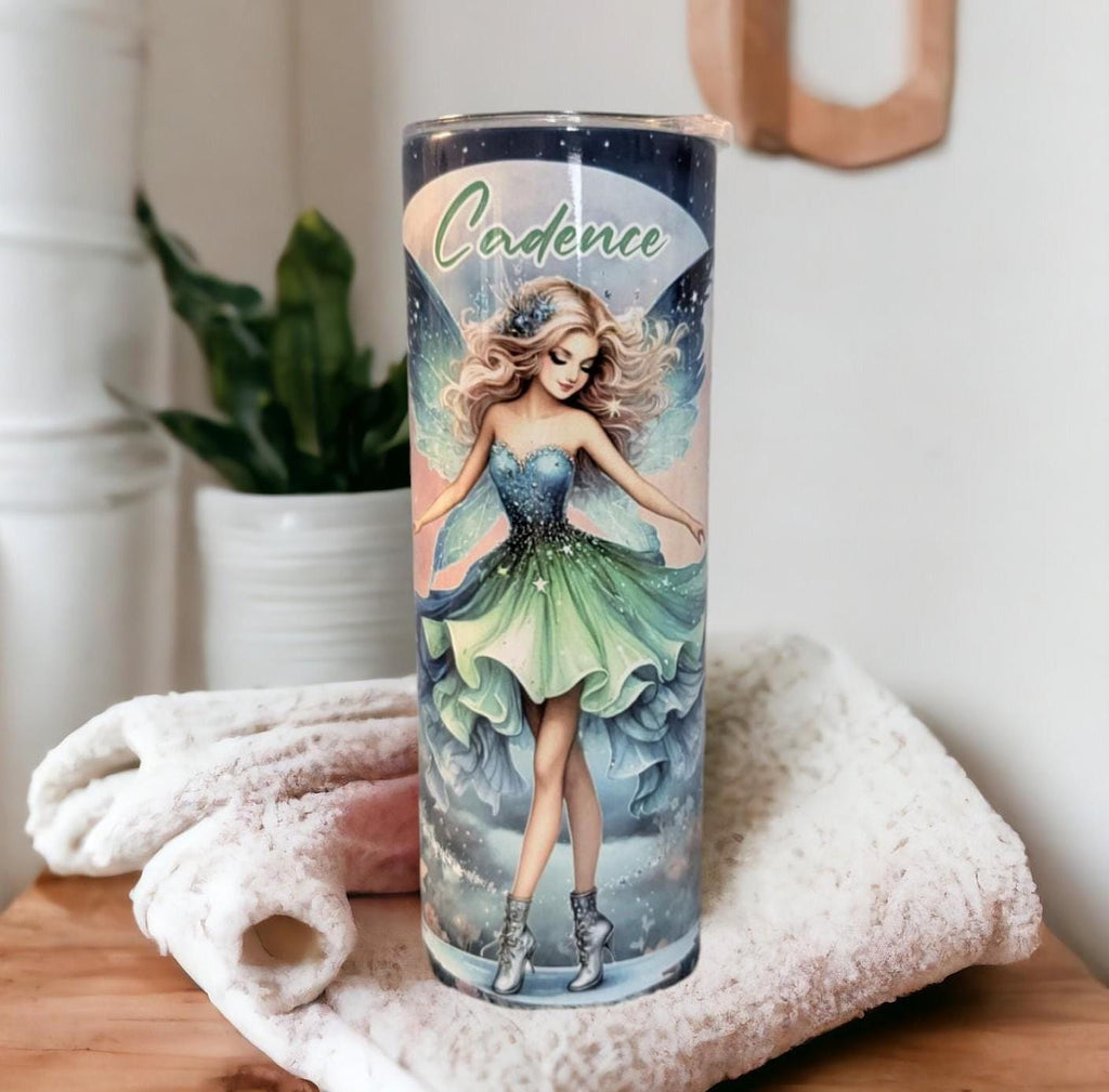 Pretty Fairy Tumbler Can Be Personalized, Fairy Cup With Name, Fairy lover Gift, Tumbler With Straw, Fairy Party Gift