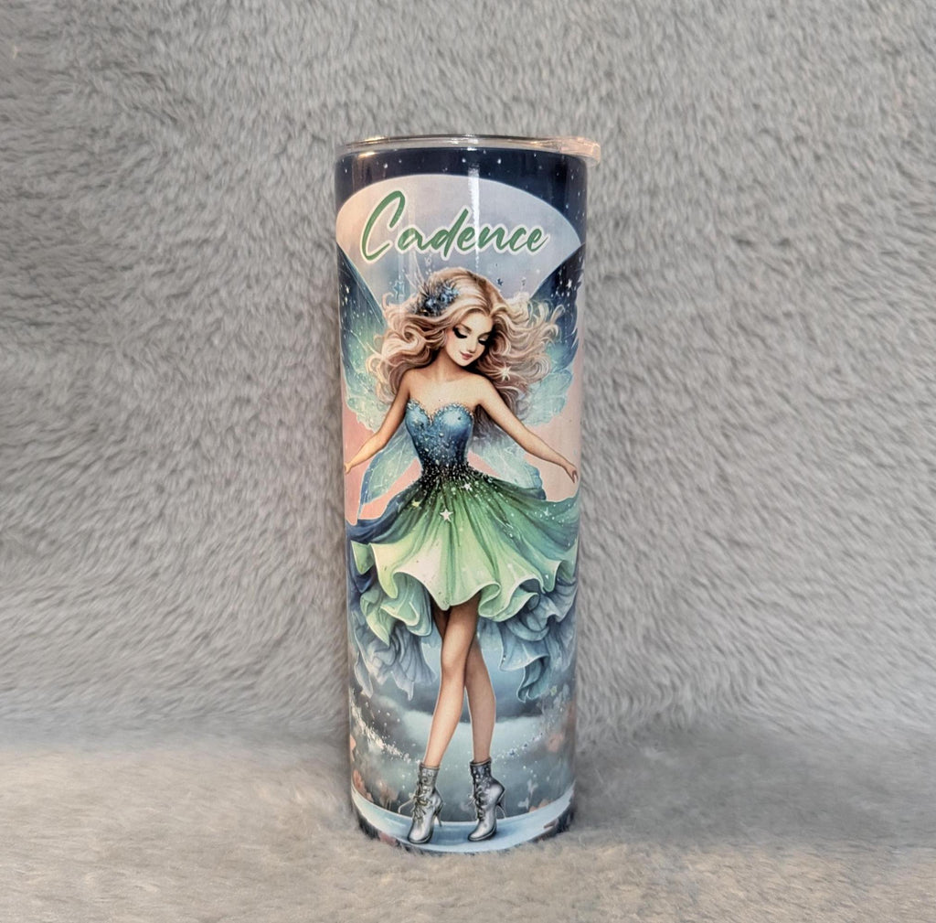Pretty Fairy Tumbler Can Be Personalized, Fairy Cup With Name, Fairy lover Gift, Tumbler With Straw, Fairy Party Gift
