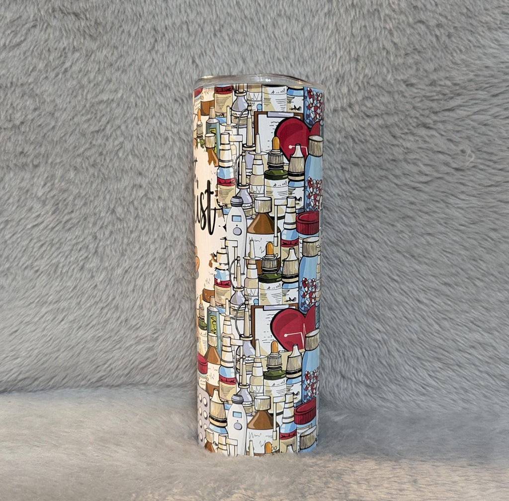 Pharmacist Tumbler 20oz With Reusable Straw, Can Be Personalized