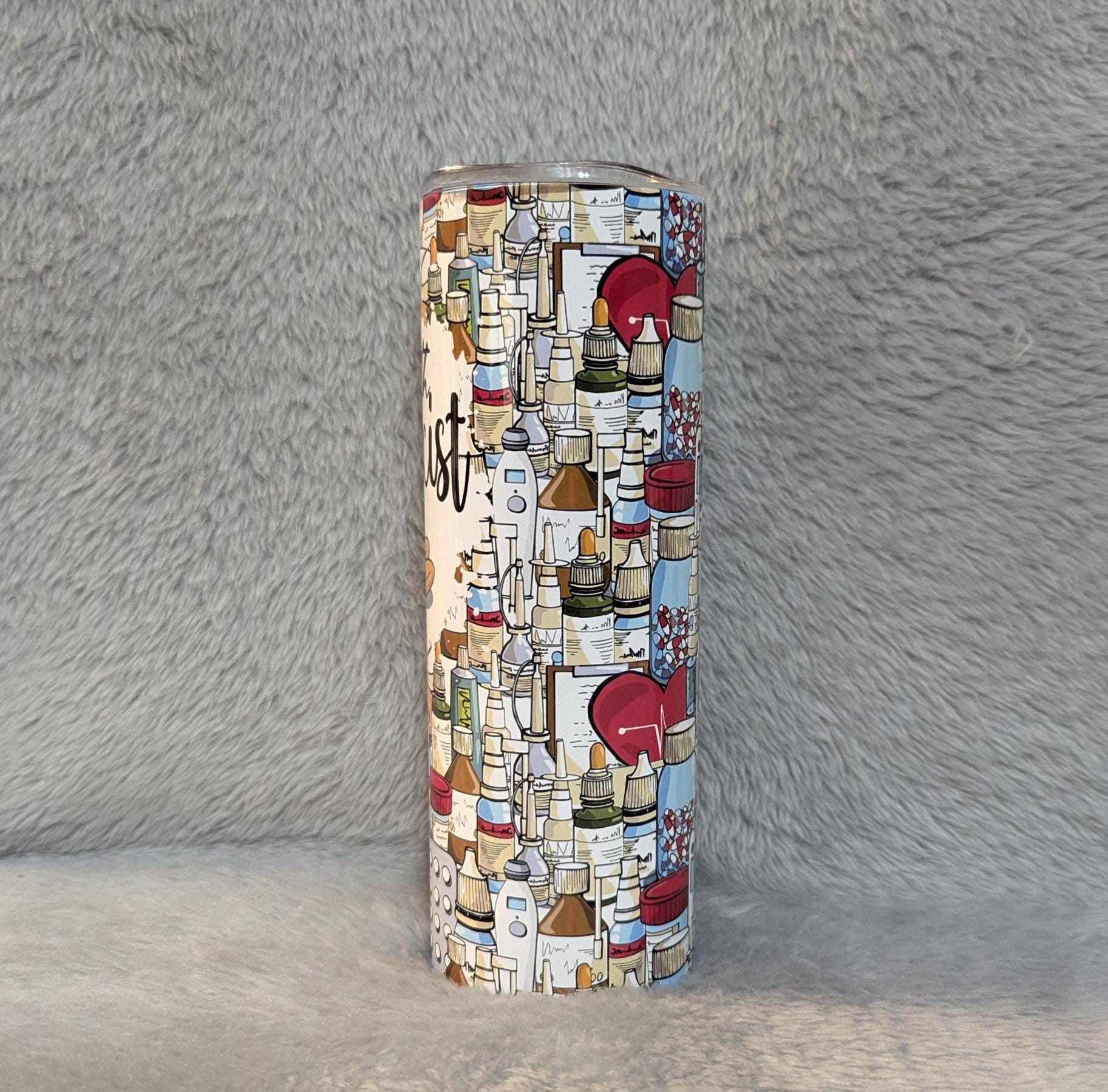 Pharmacist Tumbler 20oz With Reusable Straw, Can Be Personalized