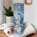 Let it Snow Gnome Tumbler Includes A Reusable Straw, Holiday Gift, Winter Gnomes Tumbler, Great For Hot and Cold Beverages