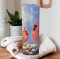 Winter Cardinal Tumbler Can Be Personalized, Cardinal Bird Cup, Personalized Tumbler, Bird Lovers Gift, Bird Lovers Cup, Bird Cup With Name