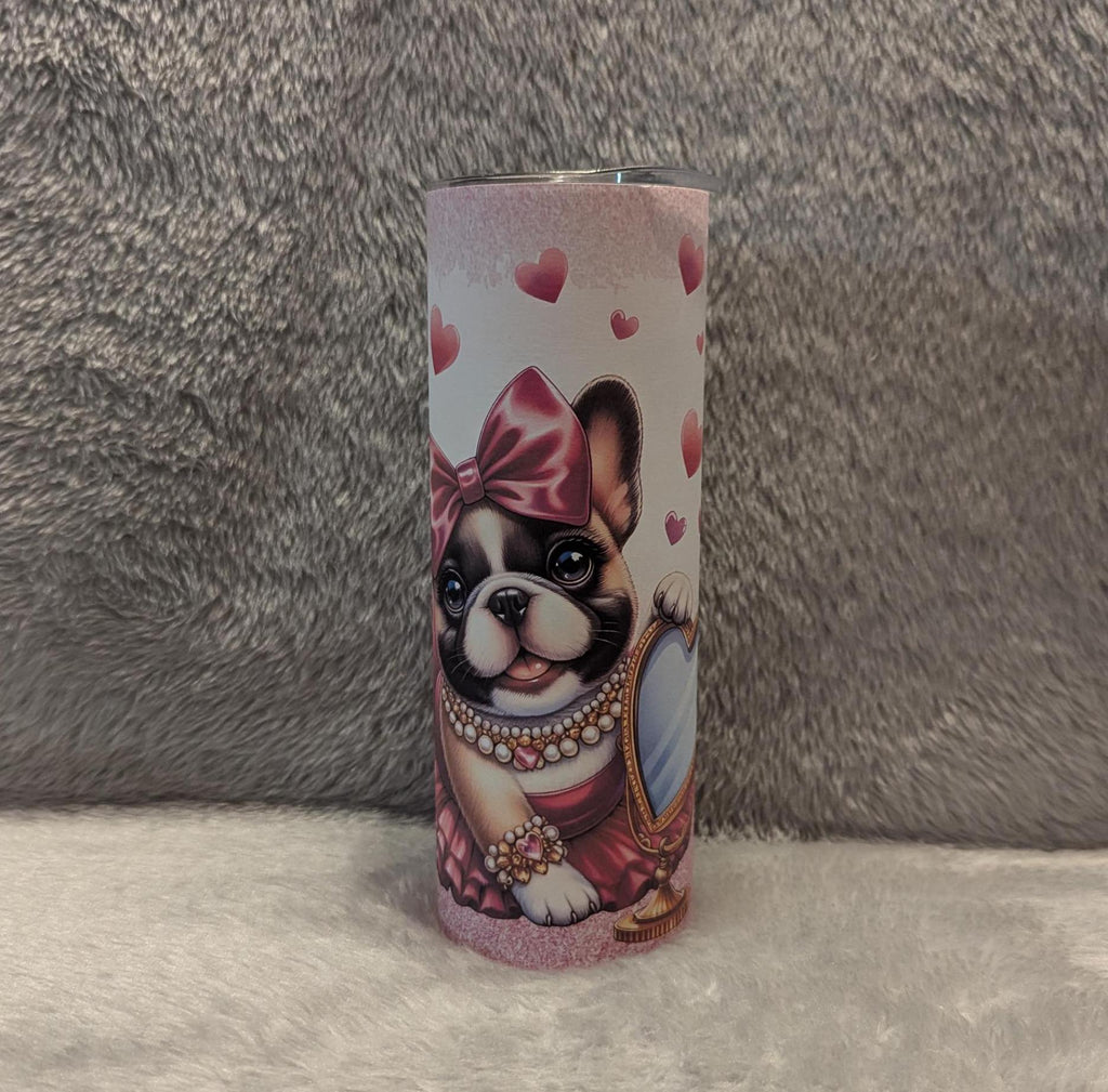 French Bulldog Tumbler That Can Be Personalized Includes A Straw, Dog Gifts, Dog Tumbler, Dog Lover Gift, Hot Or Cold Drinks