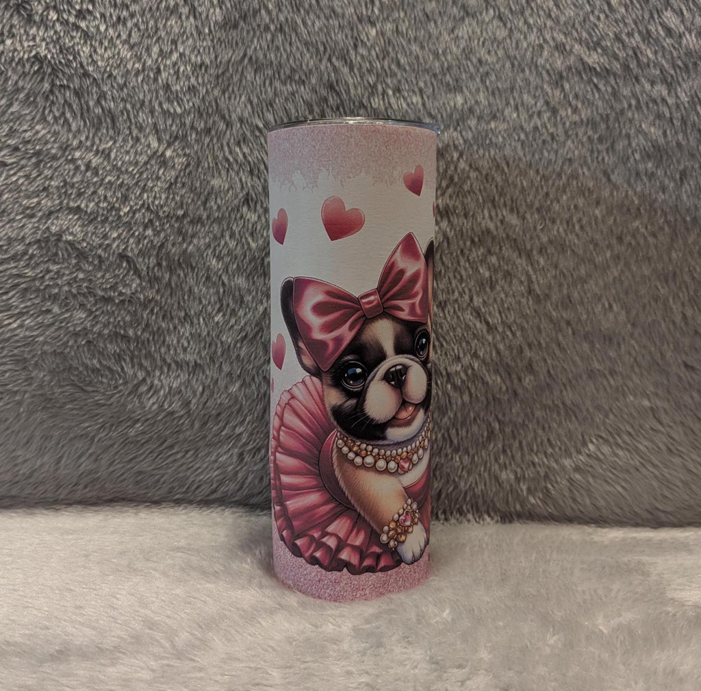 French Bulldog Tumbler That Can Be Personalized Includes A Straw, Dog Gifts, Dog Tumbler, Dog Lover Gift, Hot Or Cold Drinks