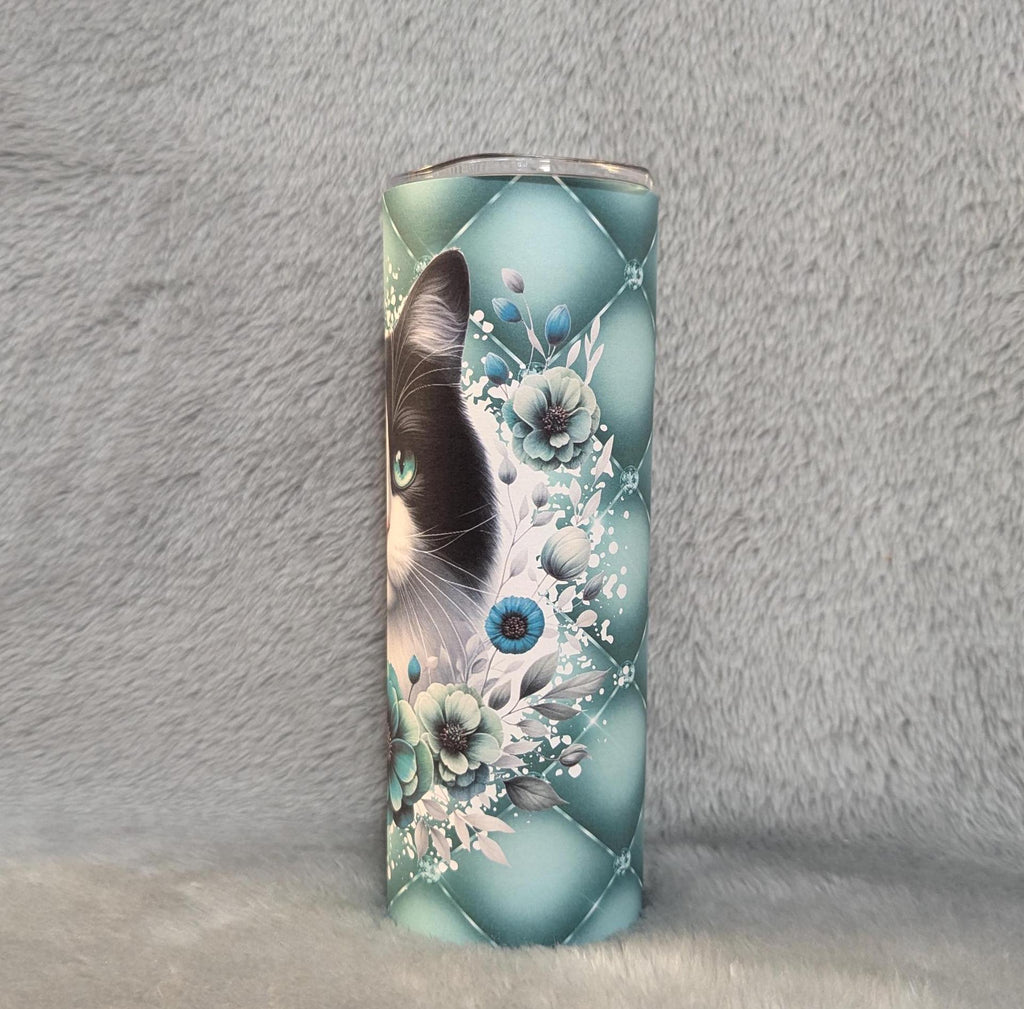Cat Tumbler Can Be Personalized, Cup With Name, 20oz Tumbler With Reusable Straw, Gift For Cat Lover, Tumbler For Hot Or Cold Drinks