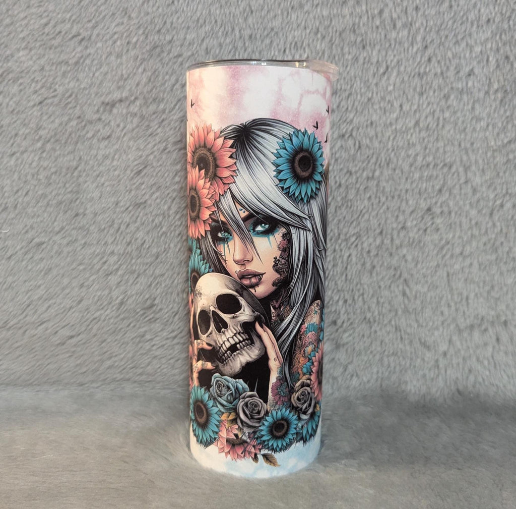 Just A Little Savage Sunflower Girl Tumbler Can Be Personalized, Boho Girl Tumbler, For Everyday Use - Hot Or Cold Drinks, Gift For Her
