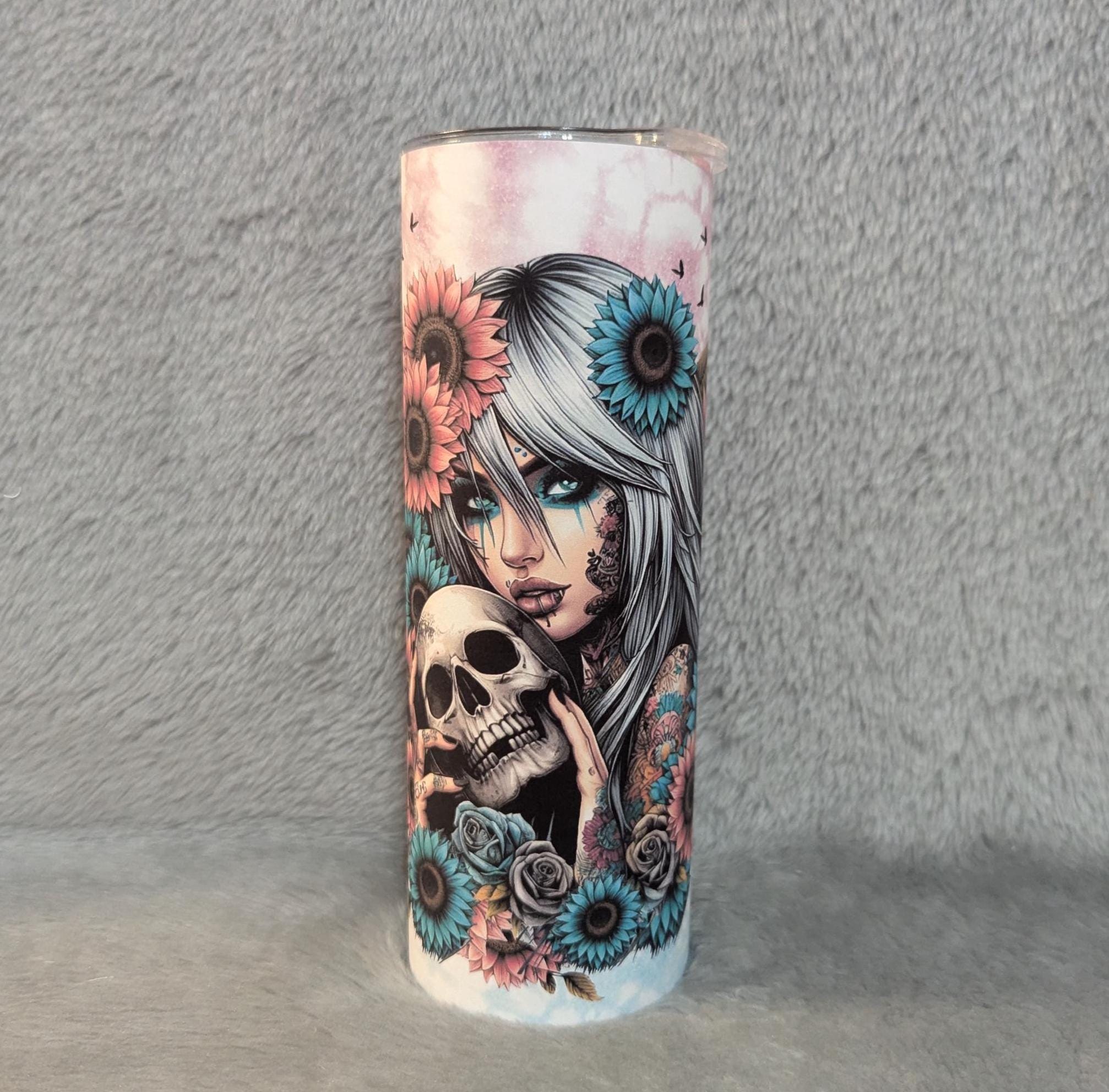 Just A Little Savage Sunflower Girl Tumbler Can Be Personalized, Boho Girl Tumbler, For Everyday Use - Hot Or Cold Drinks, Gift For Her