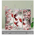 Floral Cardinal Tumbler Can Be Personalized, Cardinal Birds Cup, Personalized Tumbler, Bird Lovers Gift, Bird Lovers Cup, Bird Cup With Name