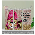 Just A Girl Who Loves Gnomes and Coffee Tumbler Can Be Personalized, Includes A Reusable Straw, Perfect for Gnome and Coffee Lovers