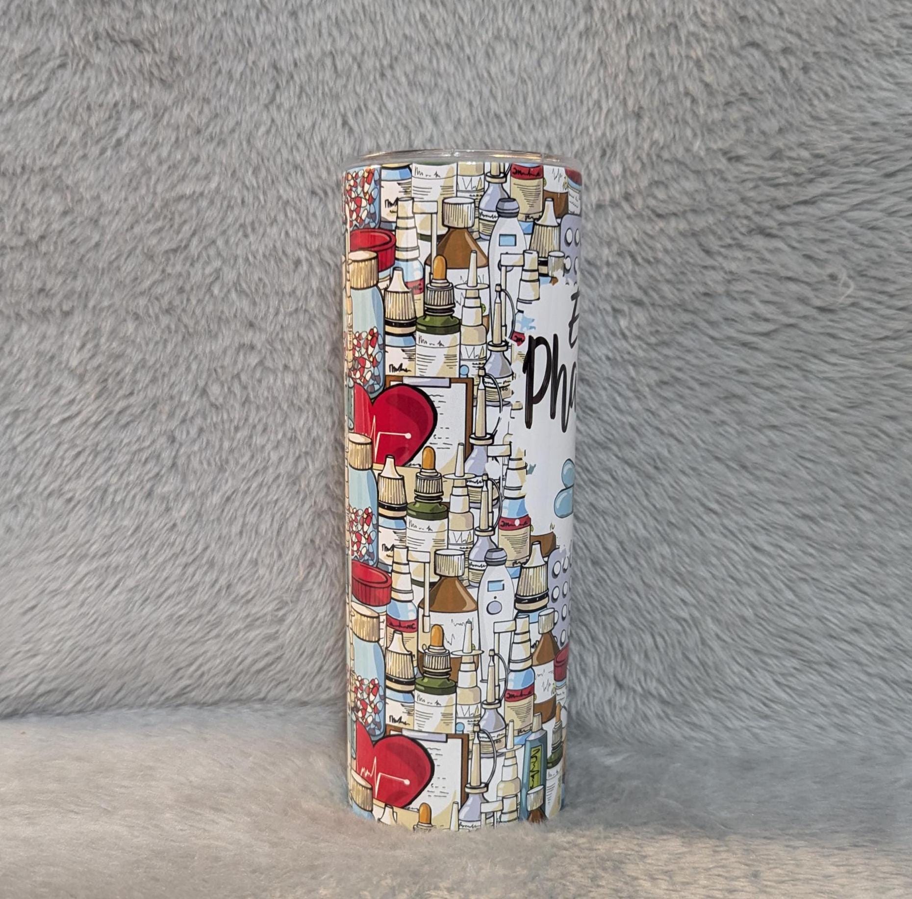 Pharmacist Tumbler 20oz With Reusable Straw, Can Be Personalized