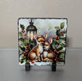 Pretty Slate Deer Picture With Display Legs