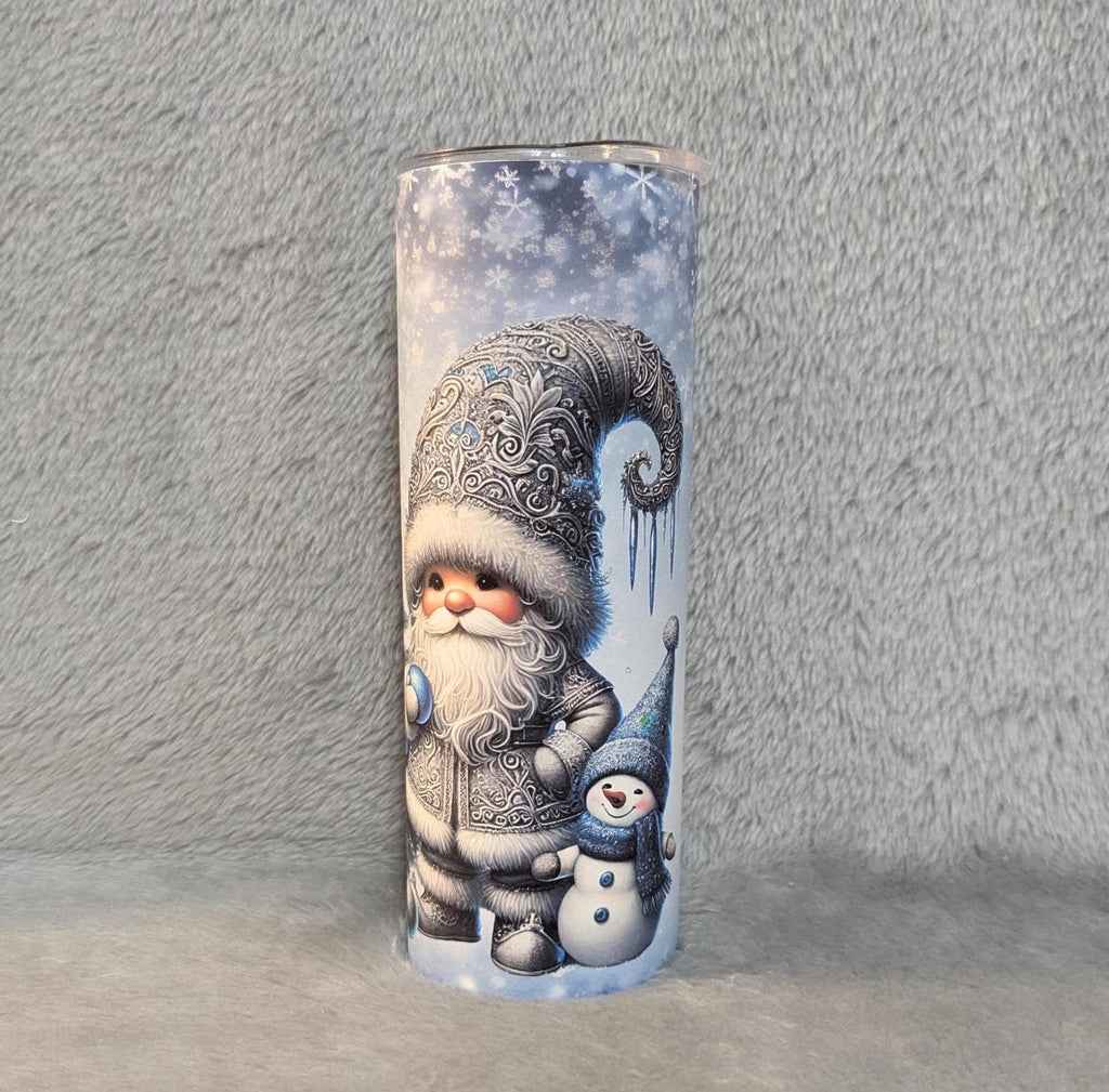 Christmas Gnome Tumbler Can Be Personalized, Includes A Reusable Straw, Winter Gnome Tumbler, Great For Hot and Cold Beverages