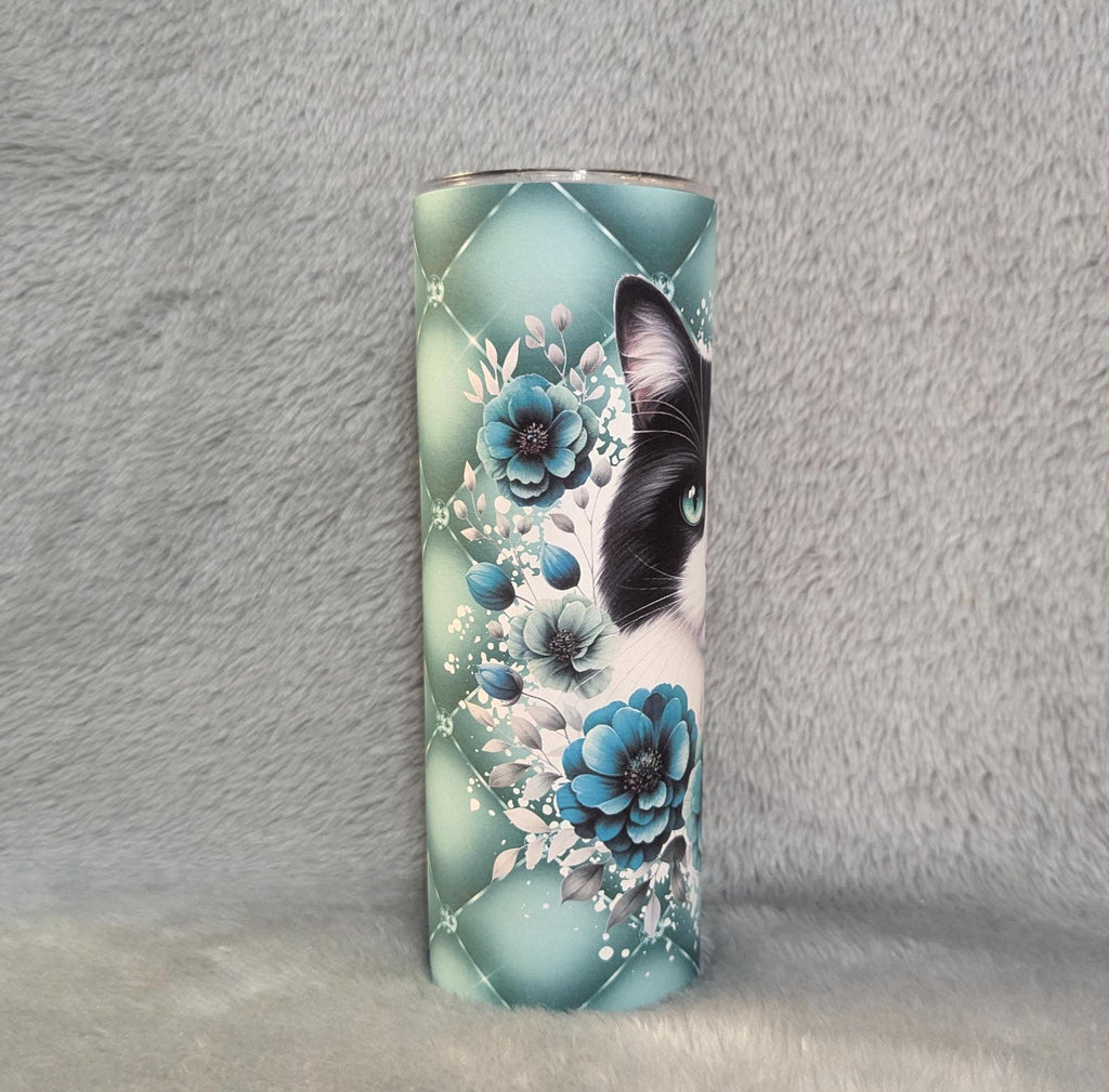 Cat Tumbler Can Be Personalized, Cup With Name, 20oz Tumbler With Reusable Straw, Gift For Cat Lover, Tumbler For Hot Or Cold Drinks